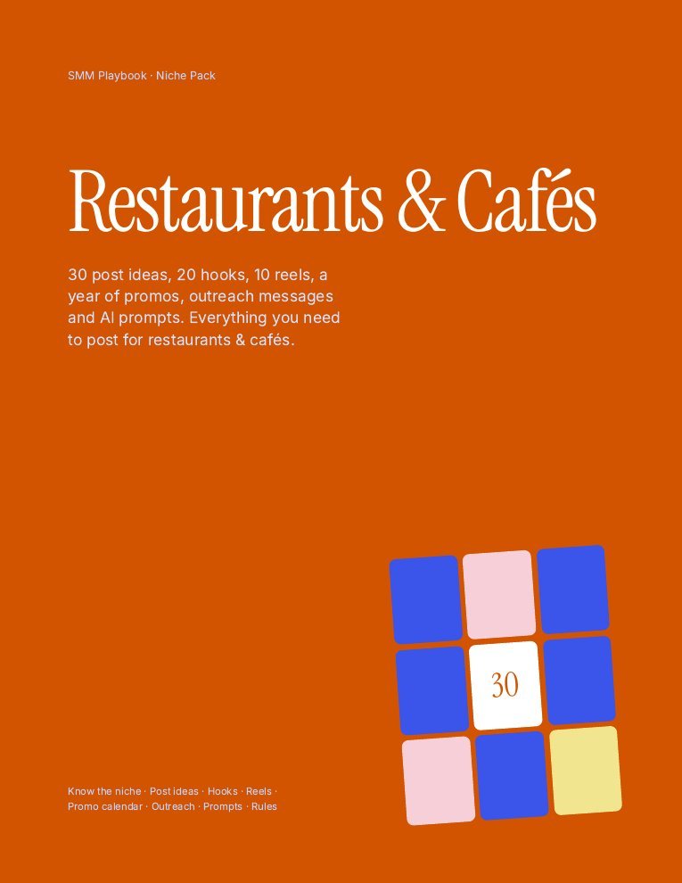 Restaurants & Cafés Pack preview